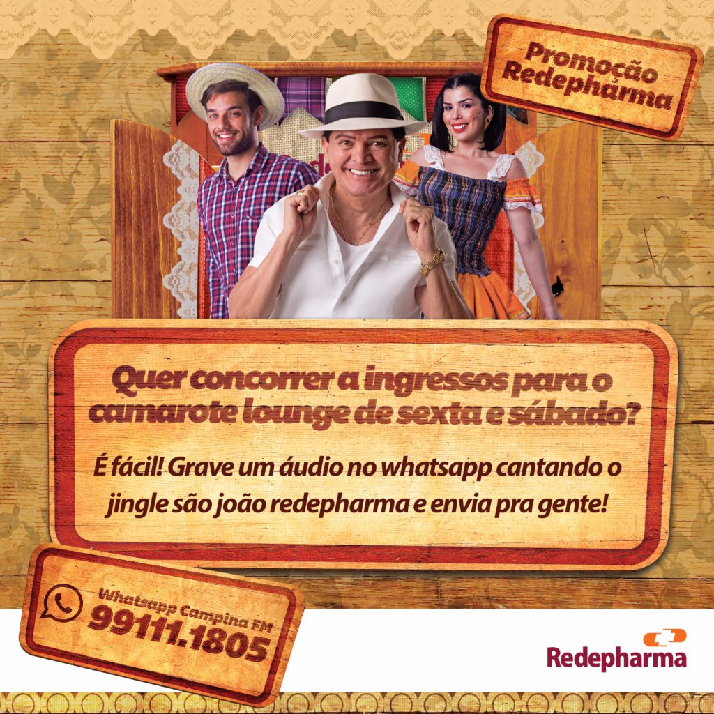Promoção “Camarote Loung do Parque do Povo com a Redepharma”