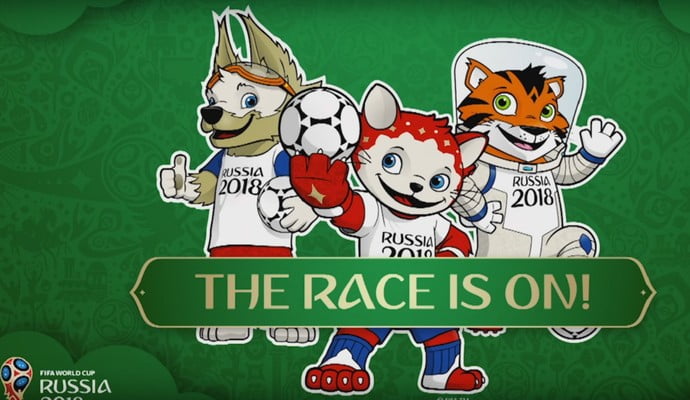 Mascotes candidatos à Copa de 2018 foram lançados pela Fifa