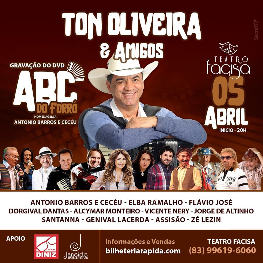 Ton Oliveira grava DVD com convidados especiais