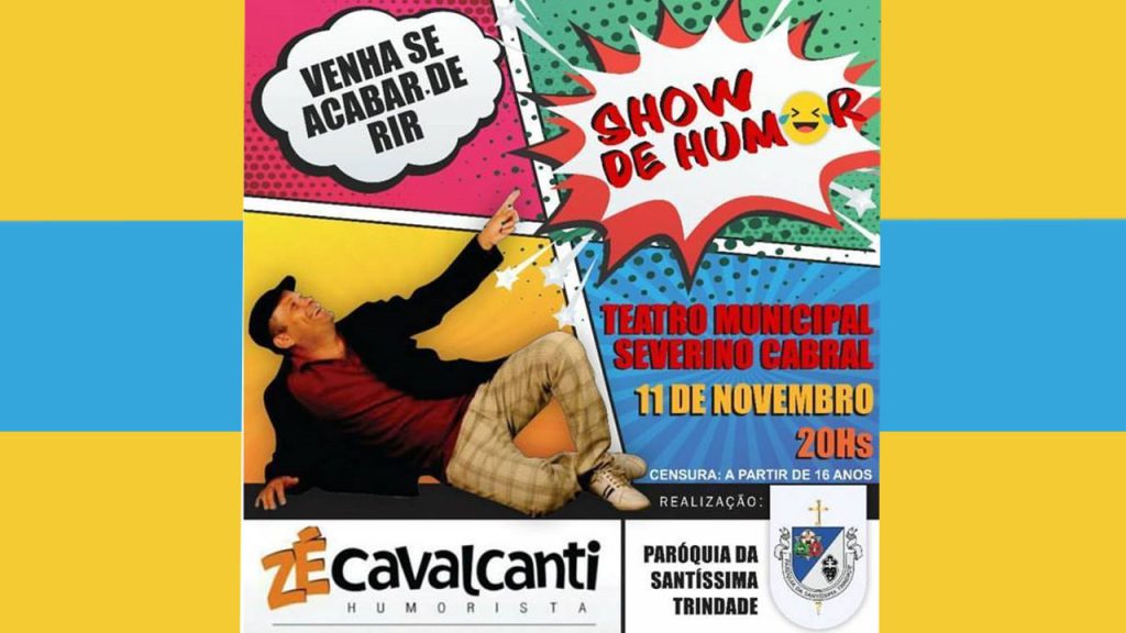 Humorista Zé Cavalcanti faz show beneficente no Municipal