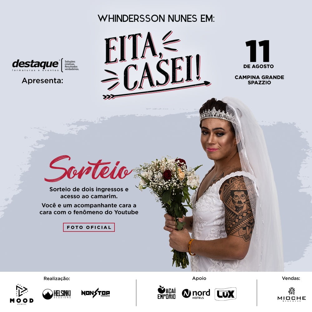 RESULTADO – Promoção: “Eita, Casei” com Whinderson Nunes
