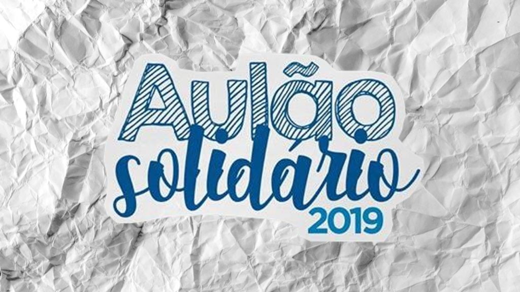 Dia 26/10 tem Aulão Solidário para o Enem 2019
