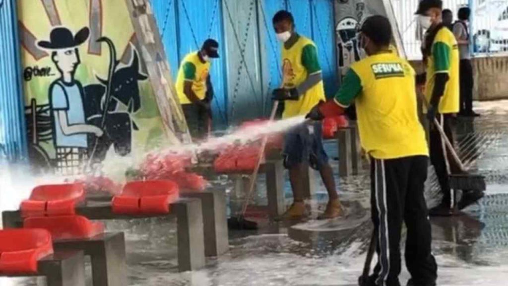 COVID -19: Prefeitura reforça higienização no Terminal de Integração