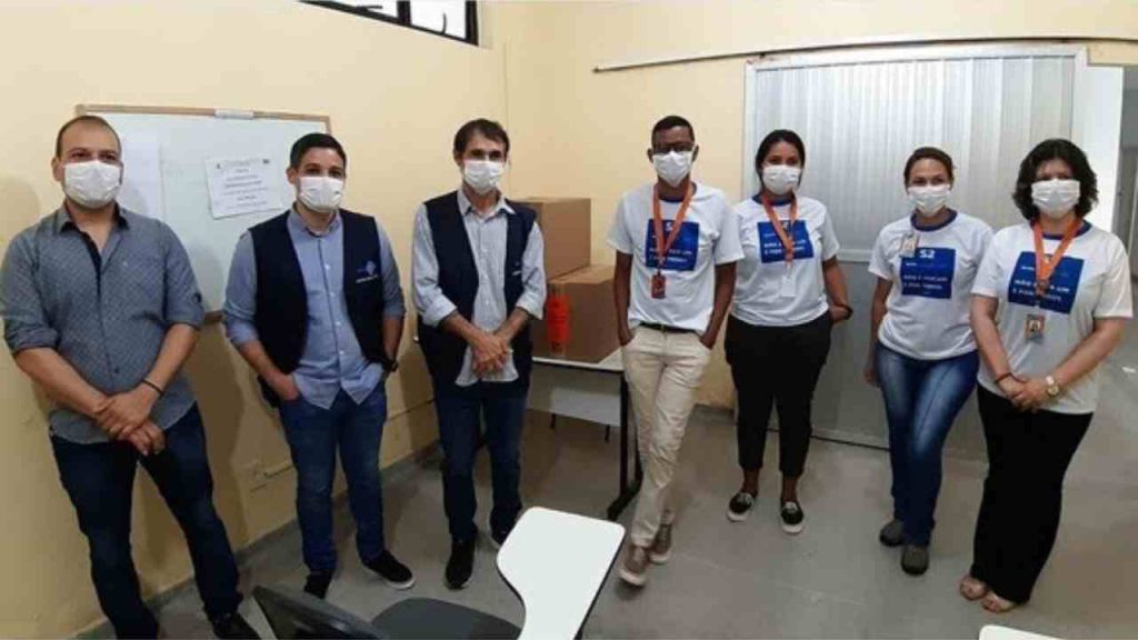 Romero recebe doação de 3 mil máscaras doados por projeto dos funcionários da Tess Indústria