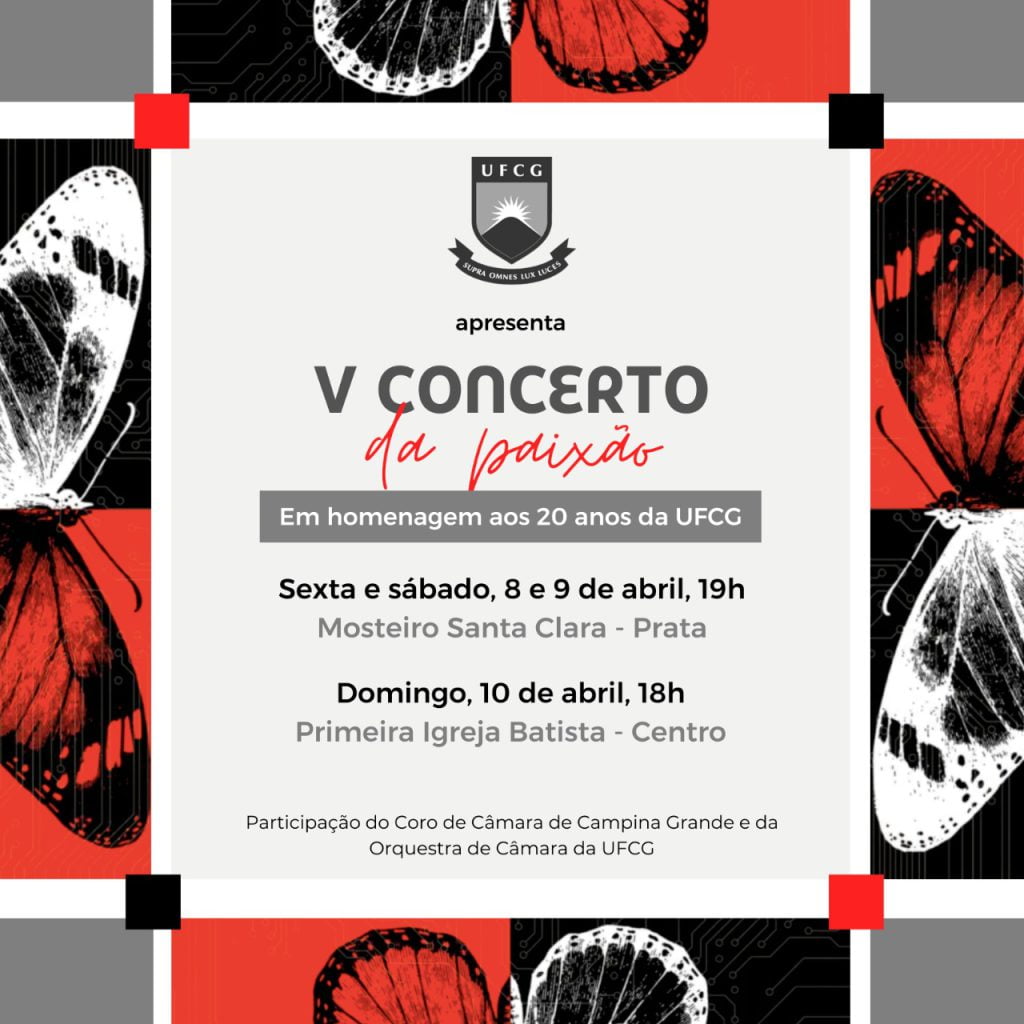 Concerto da Paixão vai dar início às celebrações dos 20 anos da UFCG