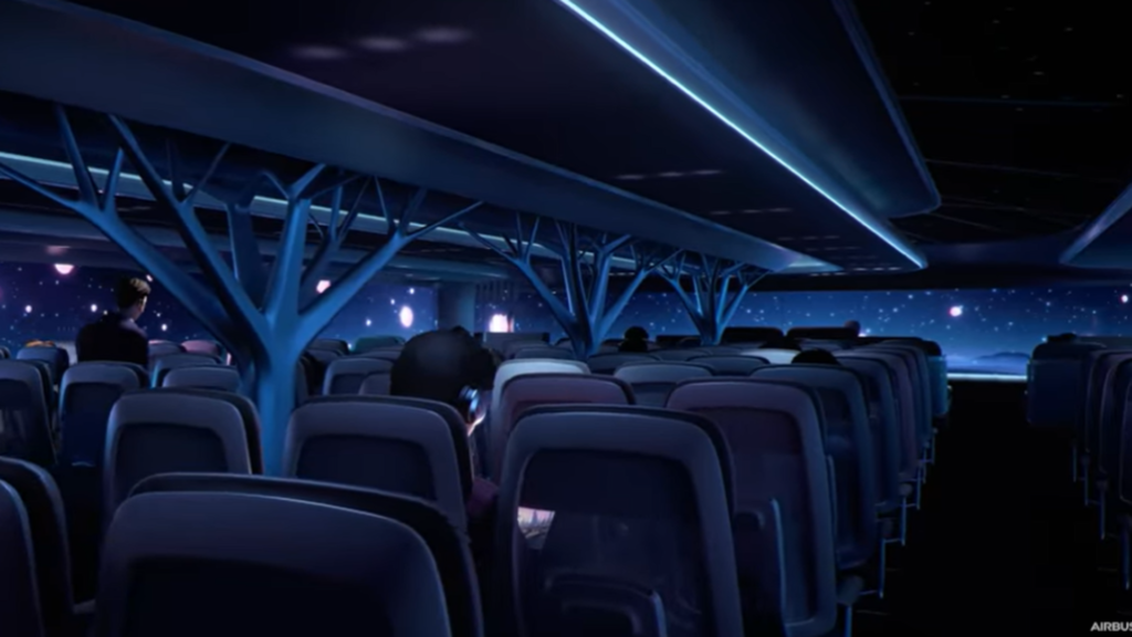 Airbus anuncia novos aviões com teto transparente e janelas maiores