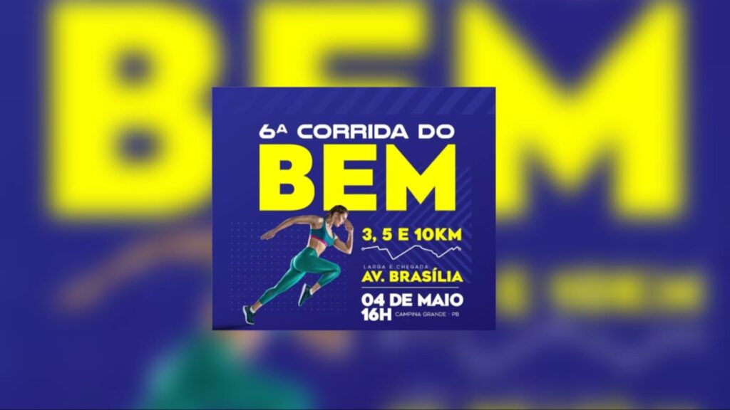 Estão abertas as inscrições para a 6ª Corrida do Bem que acontece sábado (04/05)