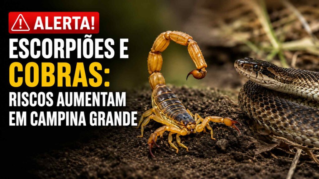 Trauma alerta para acidentes com escorpiões e cobras em Campina